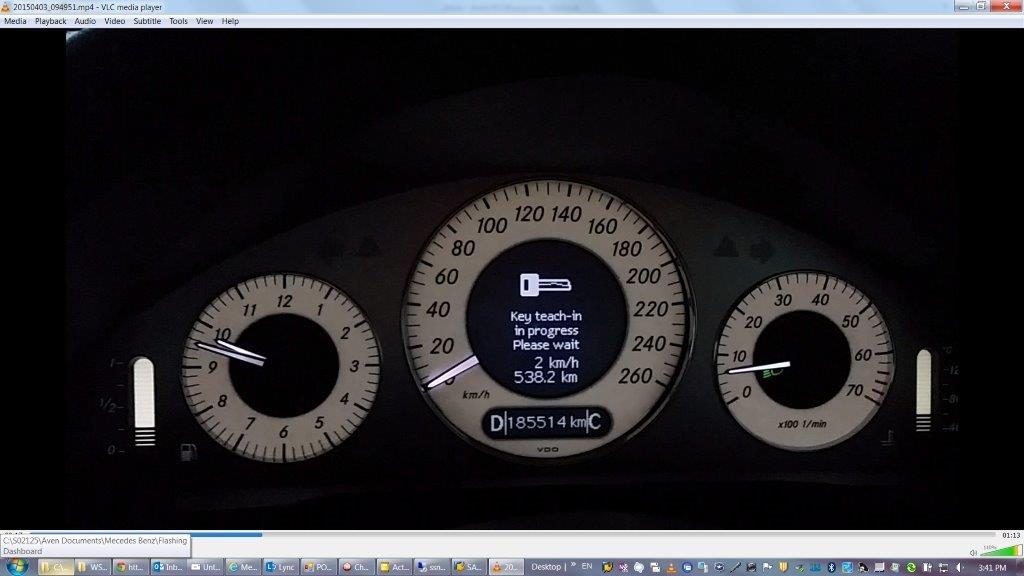 Flashing Dashboard Lights, Replace Key,Key TeachIn in progress Message