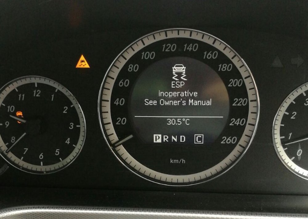ESP inoperative & Run flat indicator inoperative General Mercedes