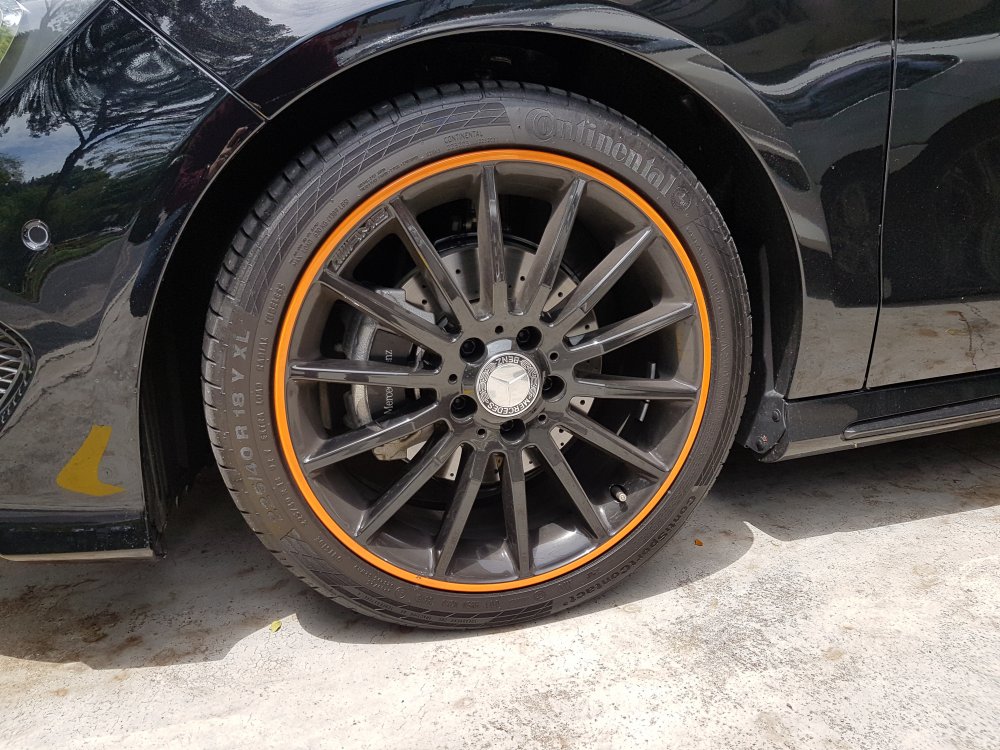 WTS - Original Brand New 18' AMG Rims (Orange Art Edition) with ...