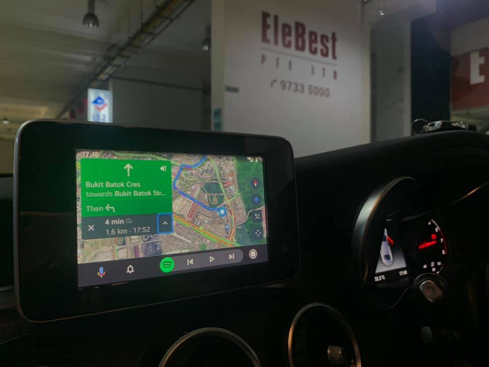 New Android Auto Retrofitted In W205 C200 - EleBest Pte Ltd - SGMerc
