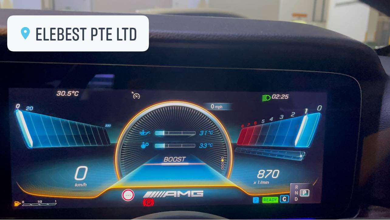 AMG Instrument Cluster Activation In W213FL E200 - EleBest Pte Ltd